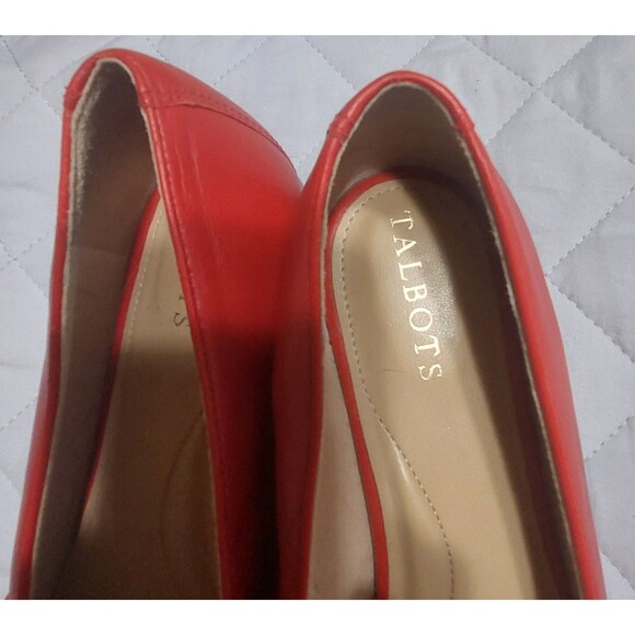 Talbots Shoes Loafers Women's 9M,Red Excellent Condition, Comfort. - Picture 3 of 9